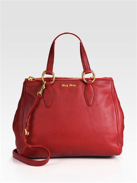 miu miu vitello caribu top handle bag|Women's Soft Leather Top Handle Bags .